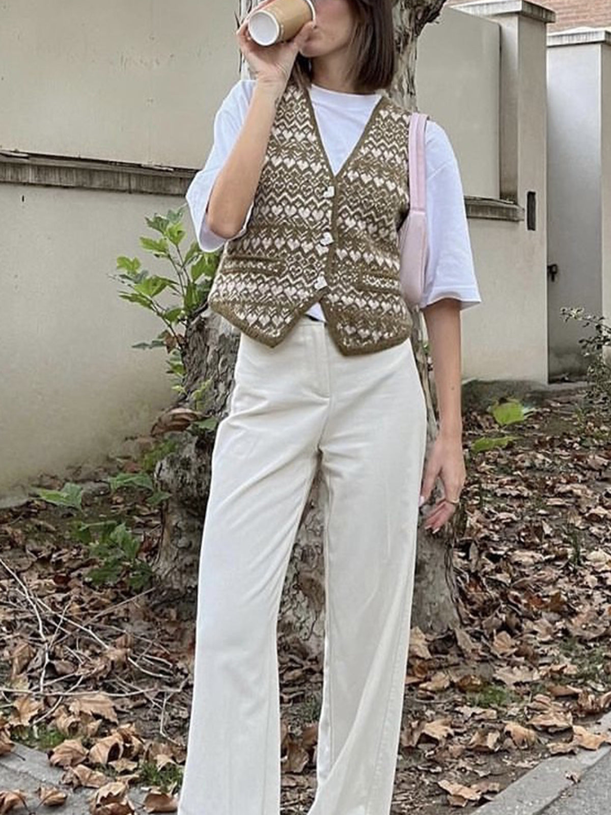 Cross My Heart Button Down Knit Vest