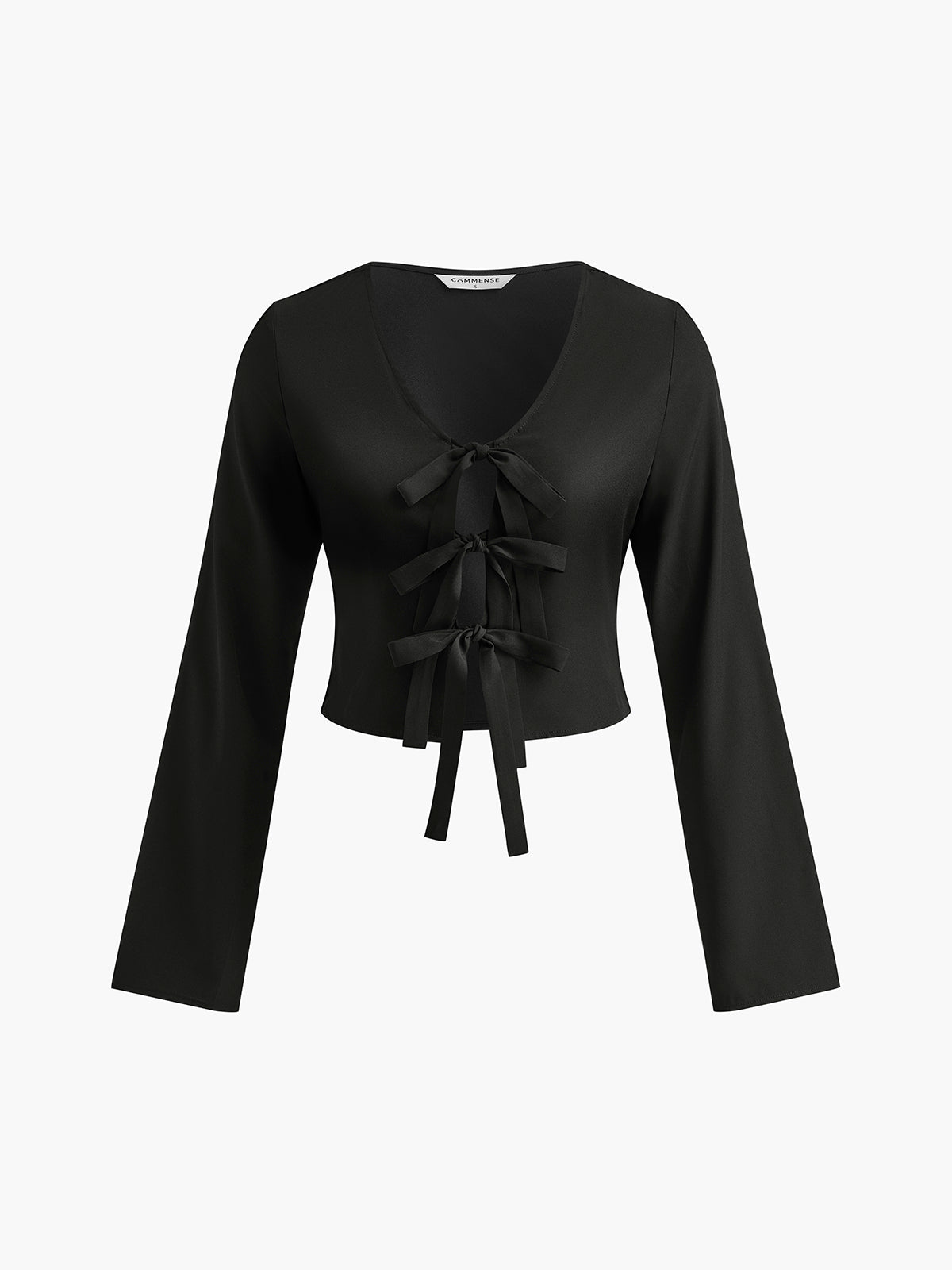 Tie Front Slim Blouse