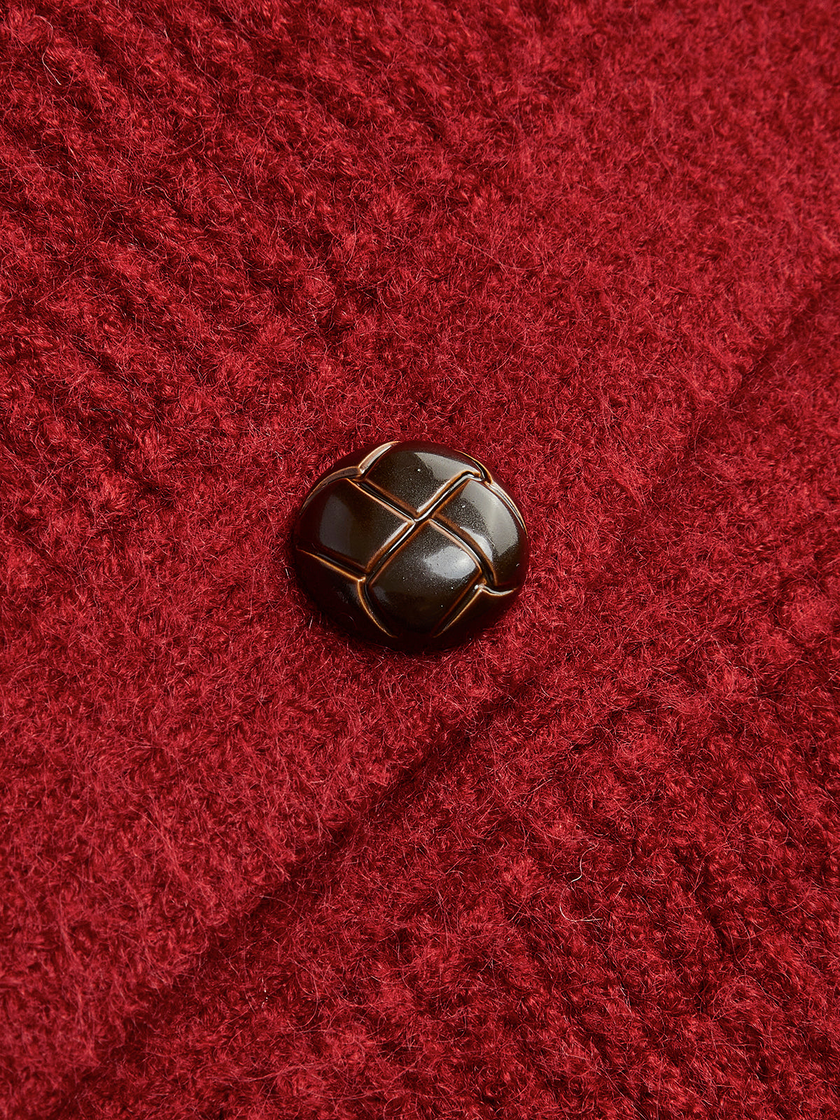 Plain Breasted Lapel Cardigan