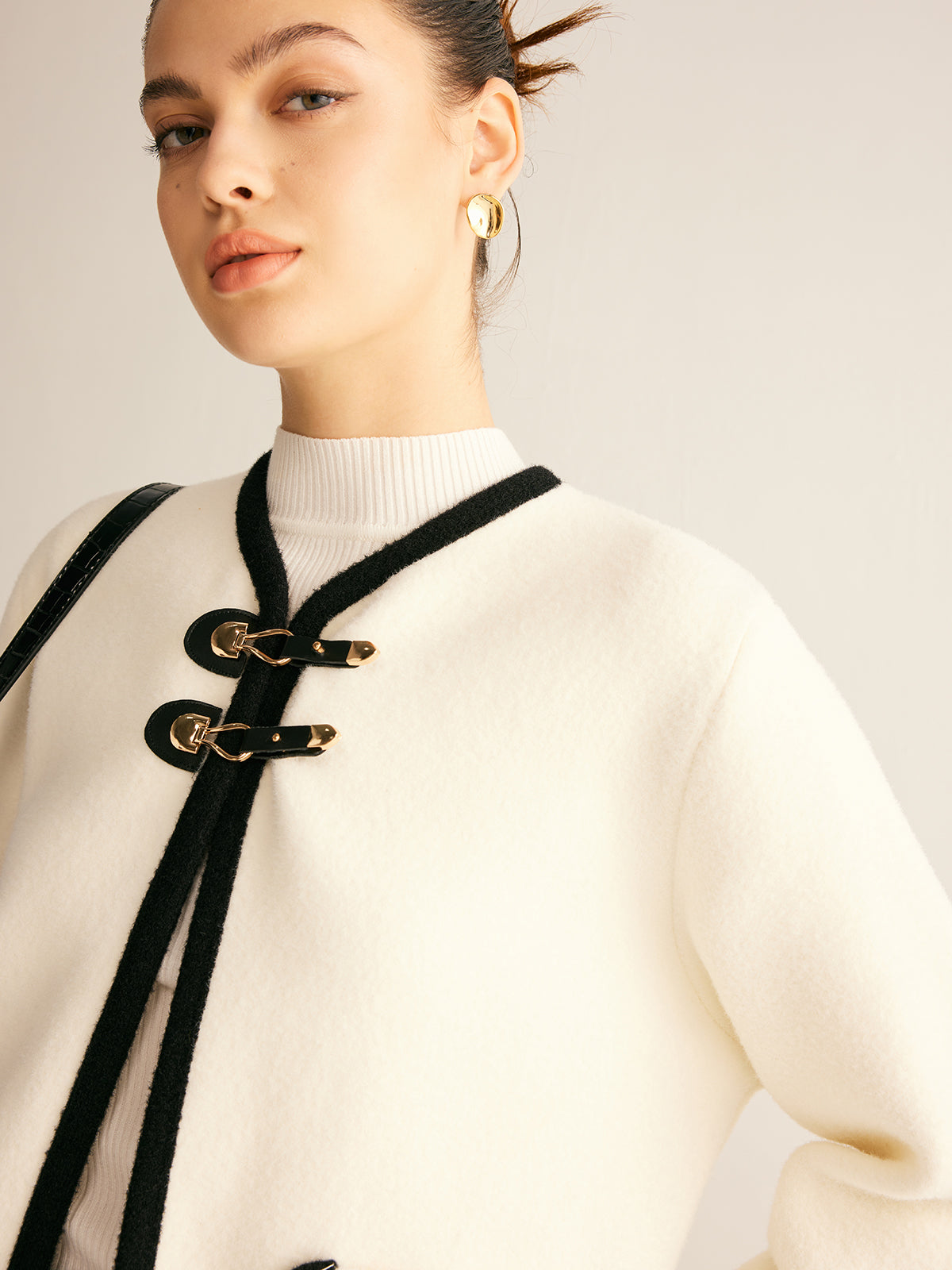 Contrast Binding Tweed Jacket