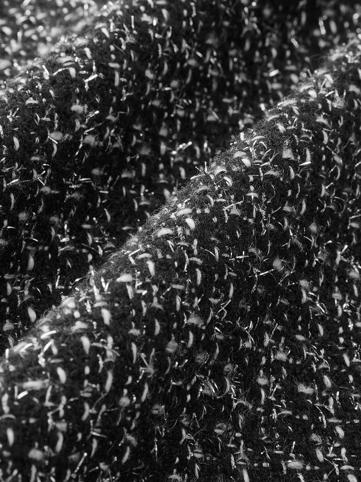 Tweed Zipper A-Line Mini Skirt