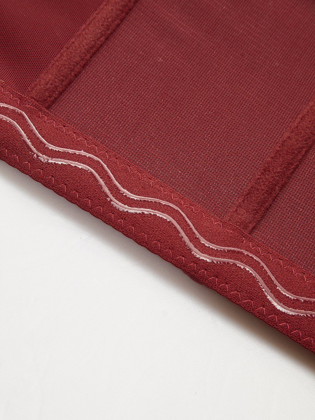 Semi-Sheer Spaghetti Strap Piping Corset Top