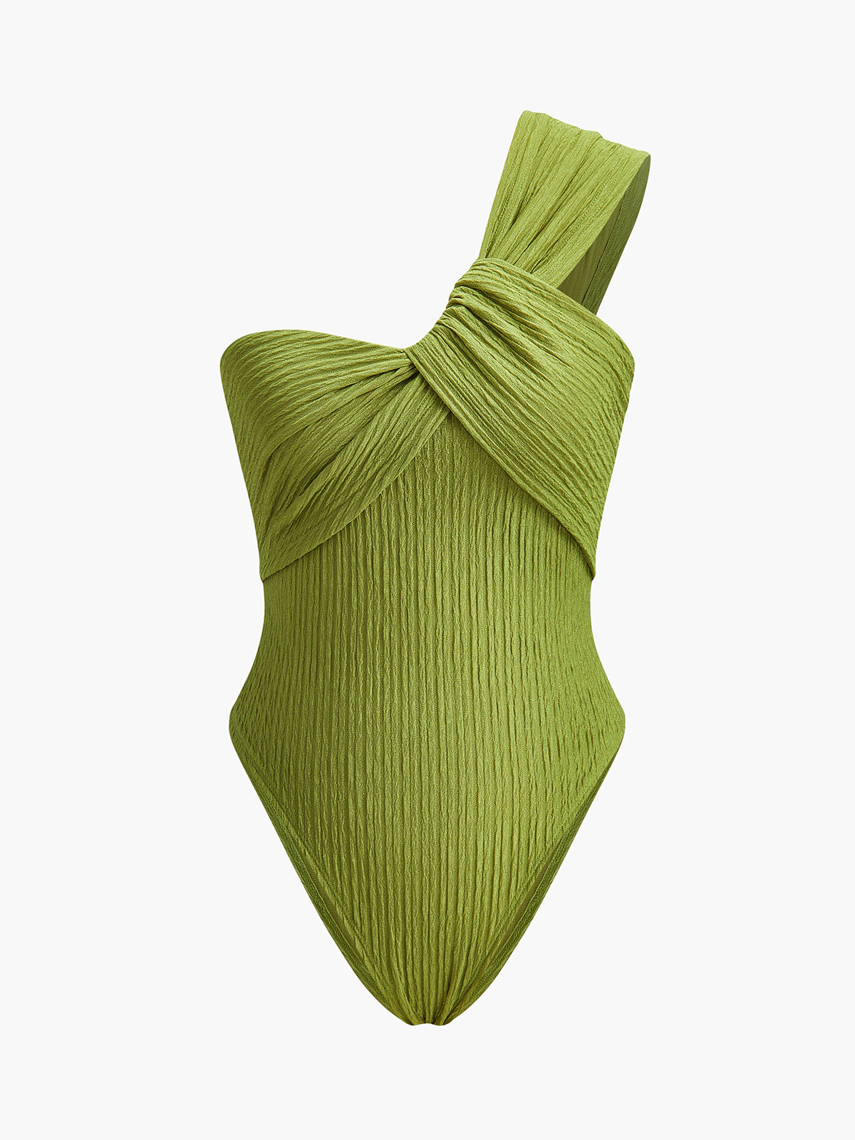 Twist Front One-Shoulder Bodysuit