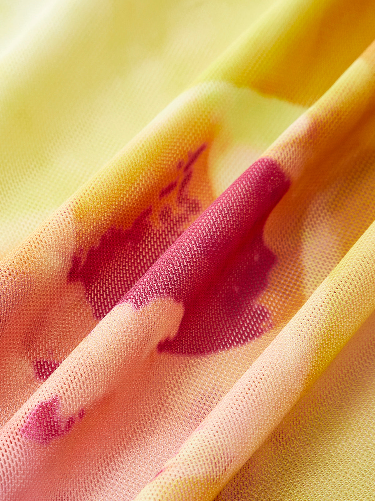 Mesh Floral Print Cover-Up Skirt