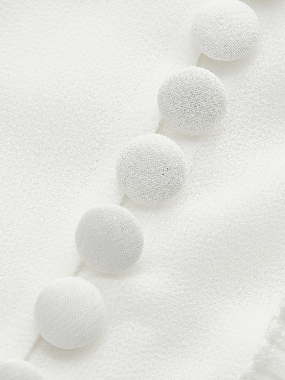 Semi-Sheer Ruffled Detail Blouse With Contrasting Tie