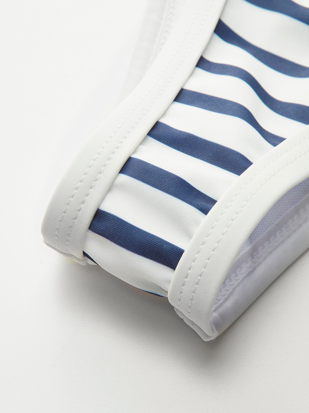 Nautical Stripe High-Cut Bikini