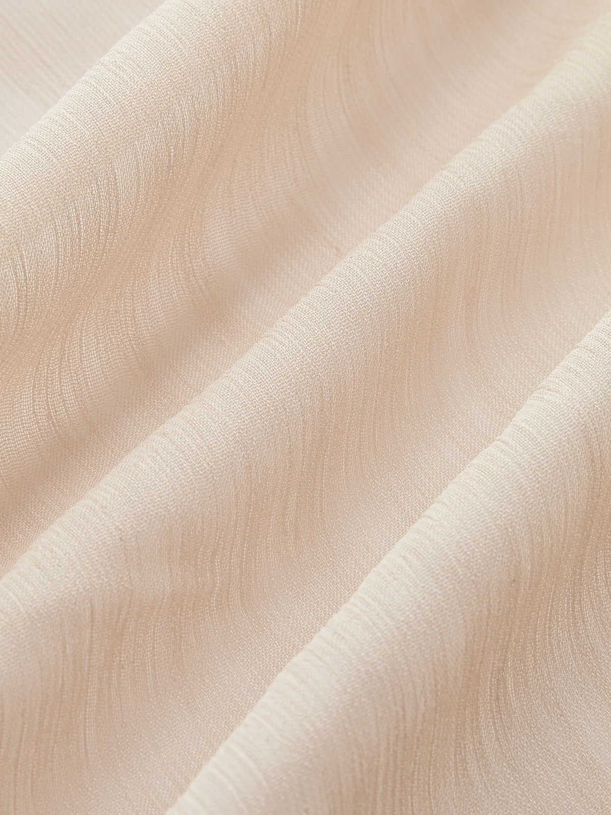 Semi-Sheer Chiffon Ruffle Backless Top