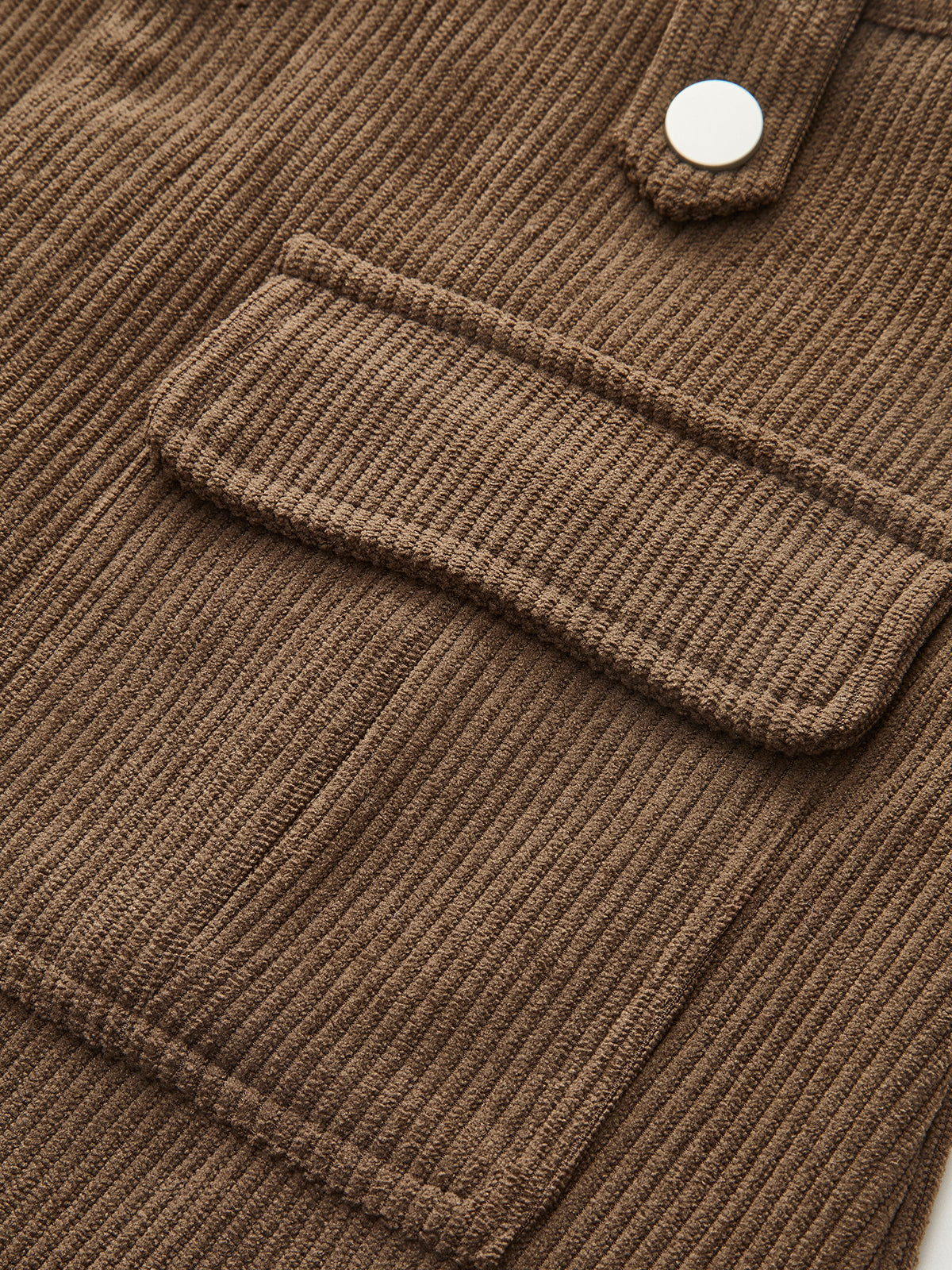 Corduroy Pockets Belted Skort