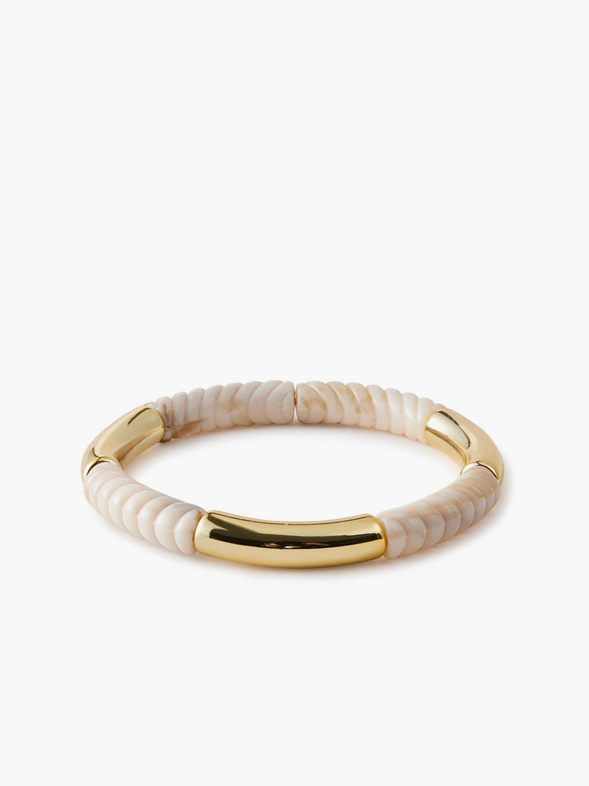 Golden Shell Accent Bracelet