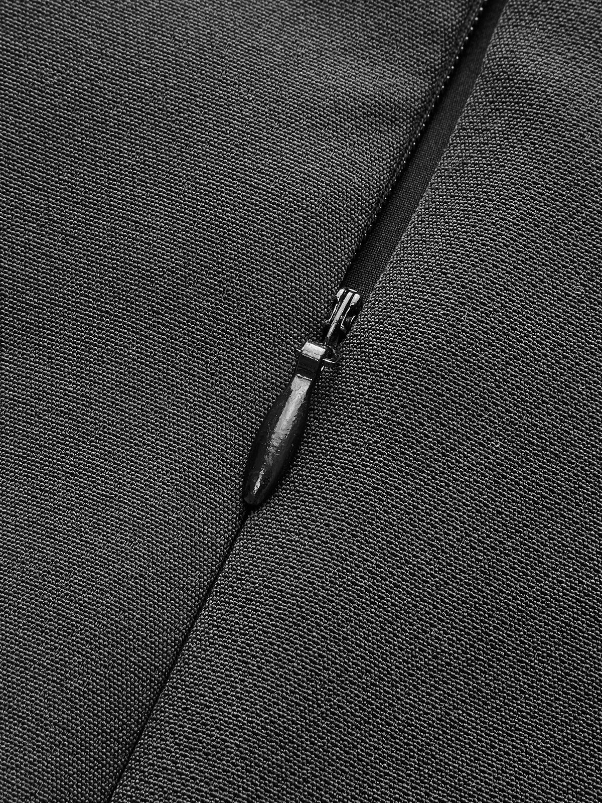 Back Zipper A Line Skirt Without Belt