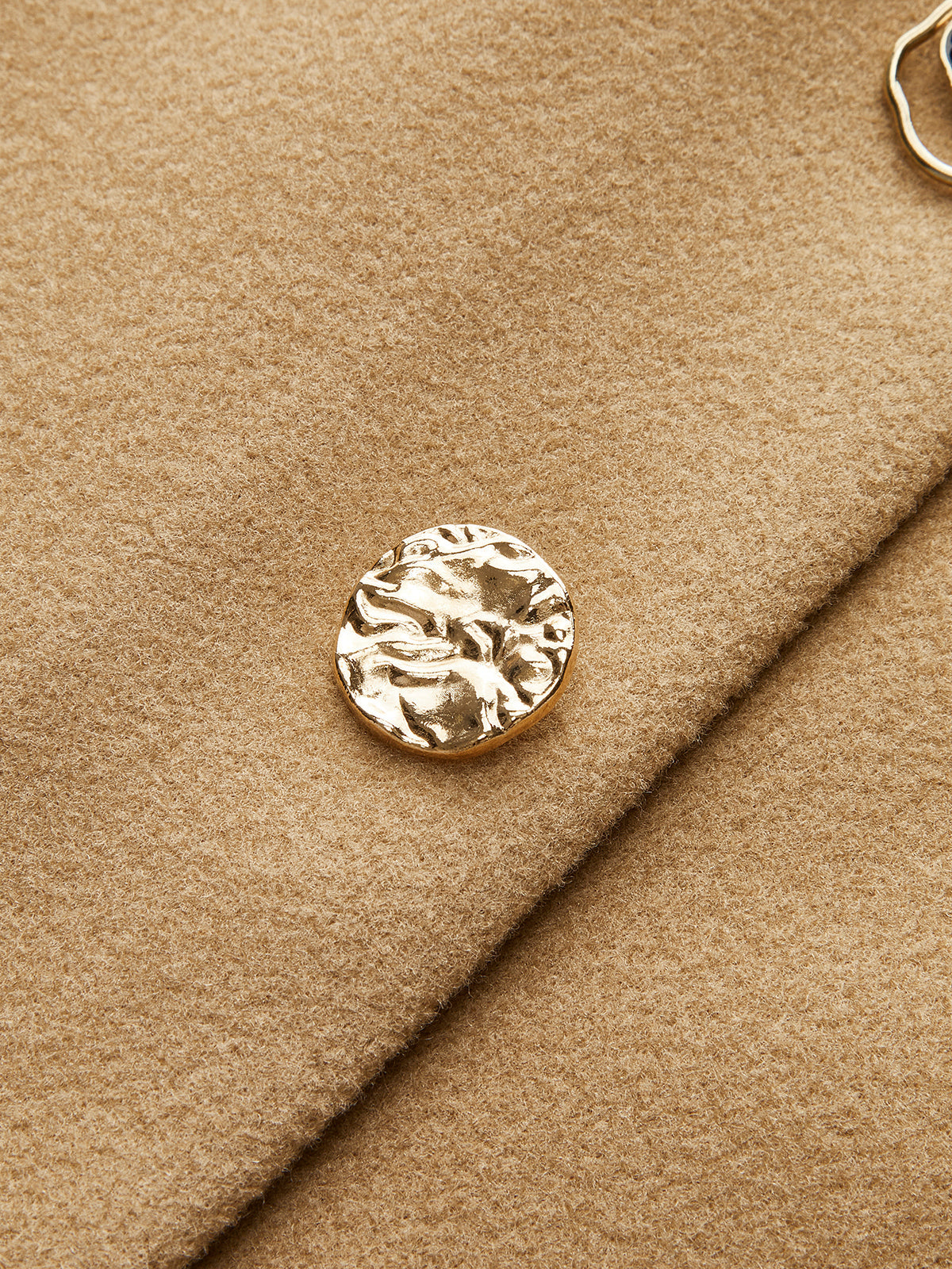 High-Waist Metal-Decor Zipper Skirt