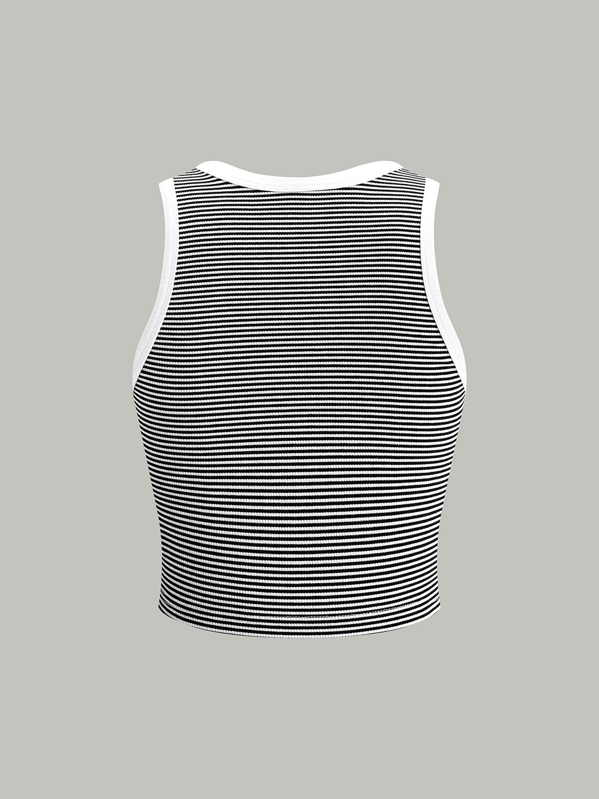 Striped Crew Neck Tank Top