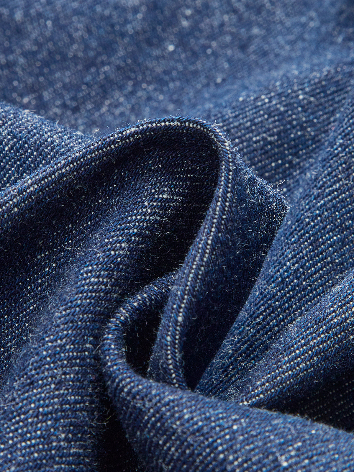 A-Line Denim Skirt With Side Pockets