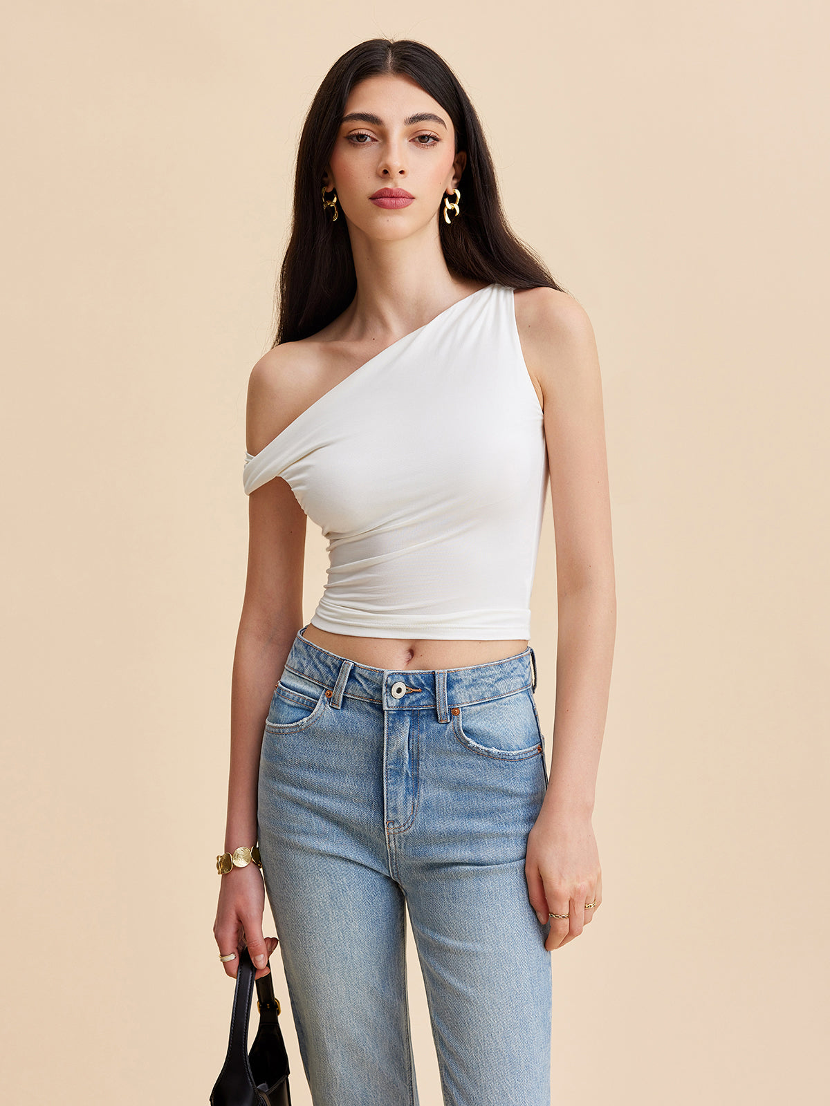 Asymmetrical One-Shoulder Top