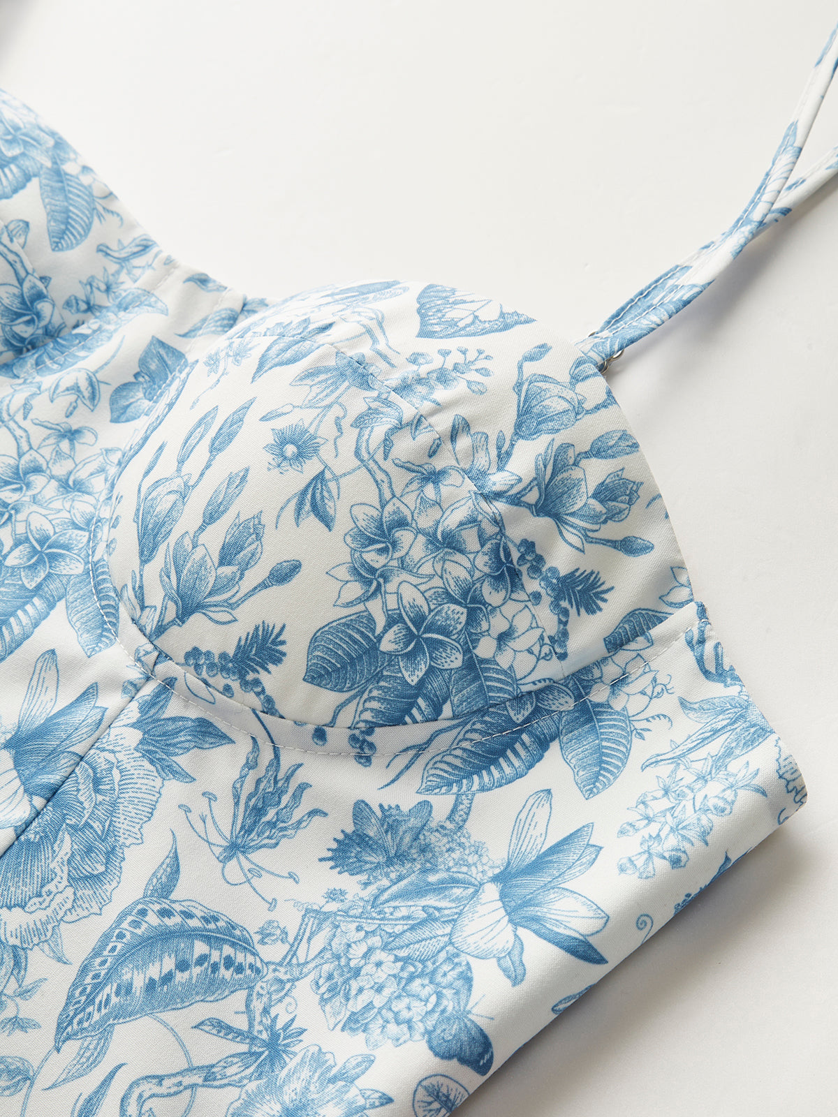 Floral Print Corset Crop Top