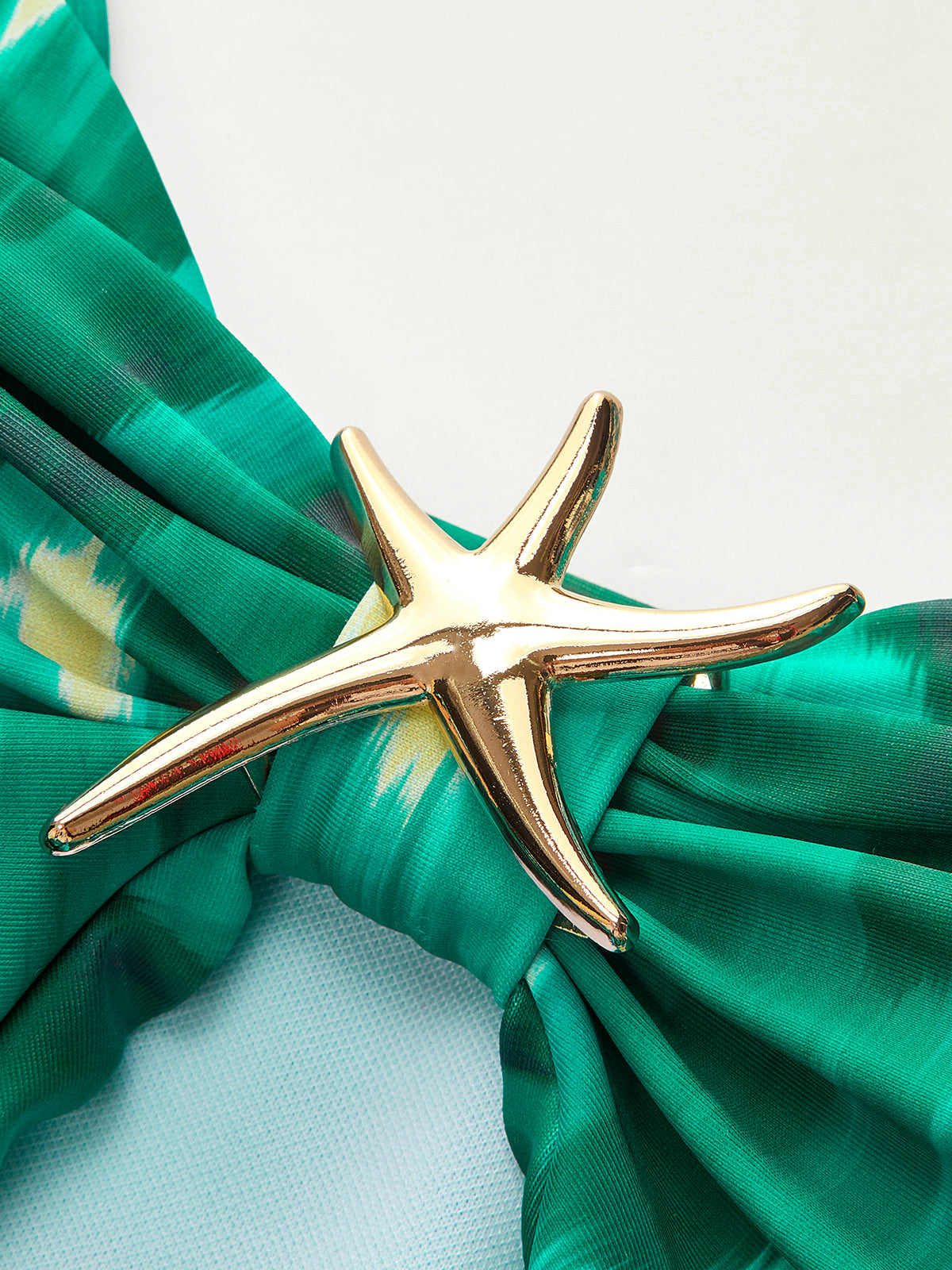 Starfish Detail Wrap One-Piece Swimsuit