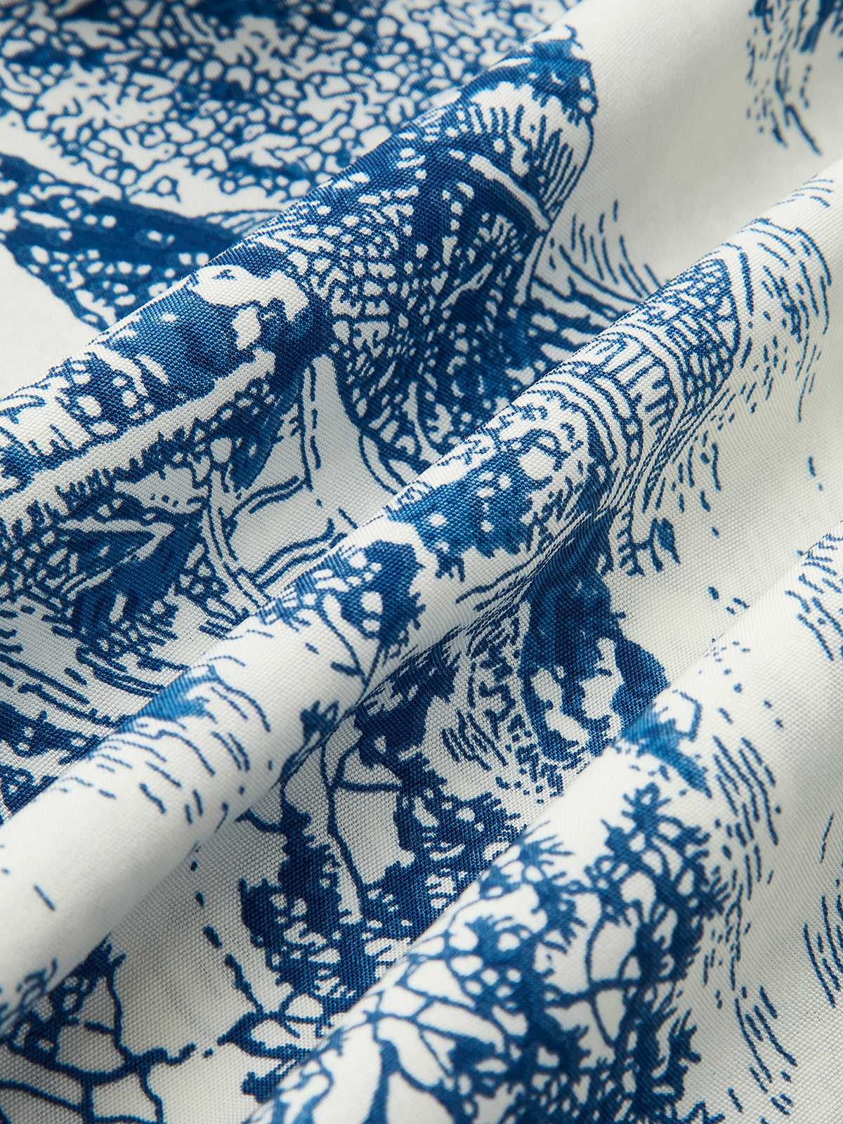 Print Off-Shoulder Smocked Sleeve Dress