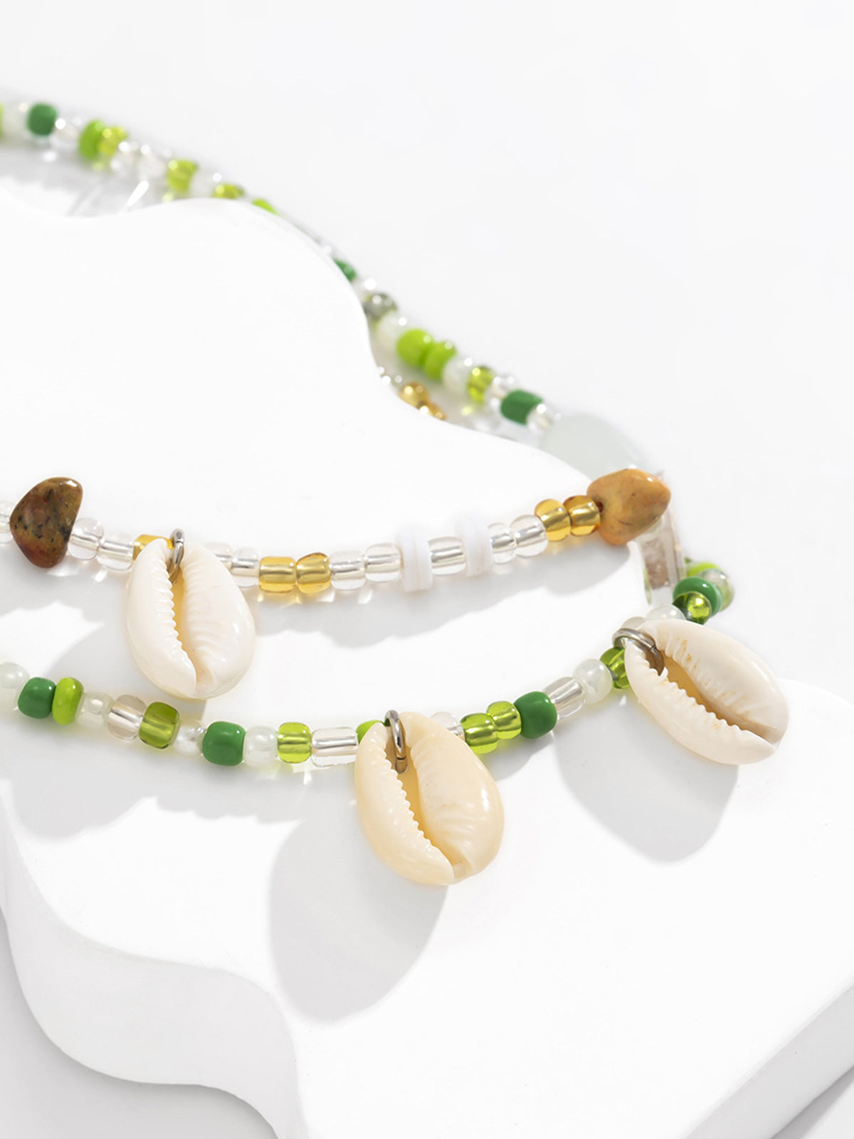 Seashell & Bead Embellished Waist Chain