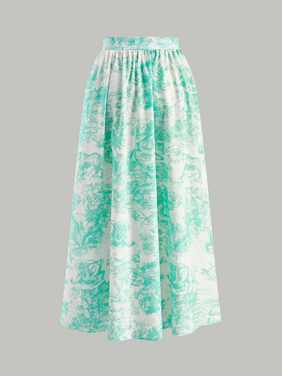 Halter Neck Backless Button-Front Skirt Set