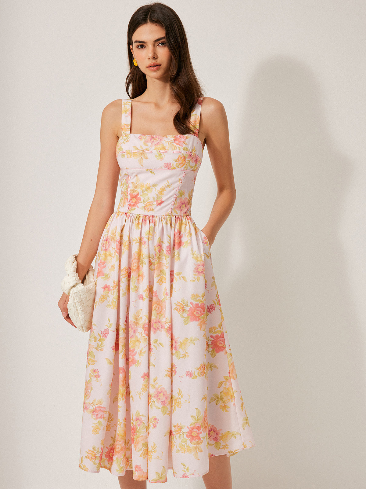 Floral Print A-Line Dress