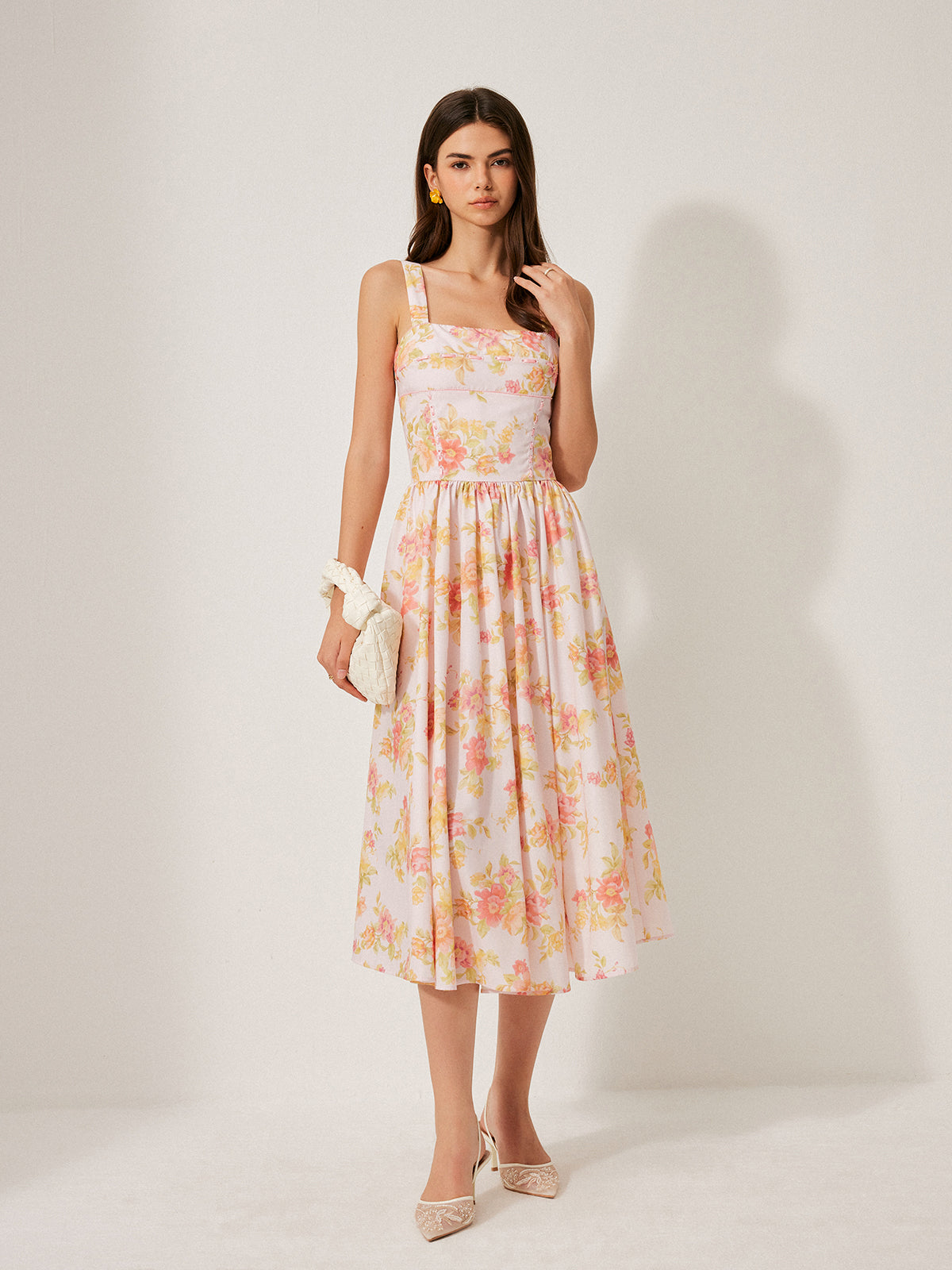 Floral Print A-Line Dress