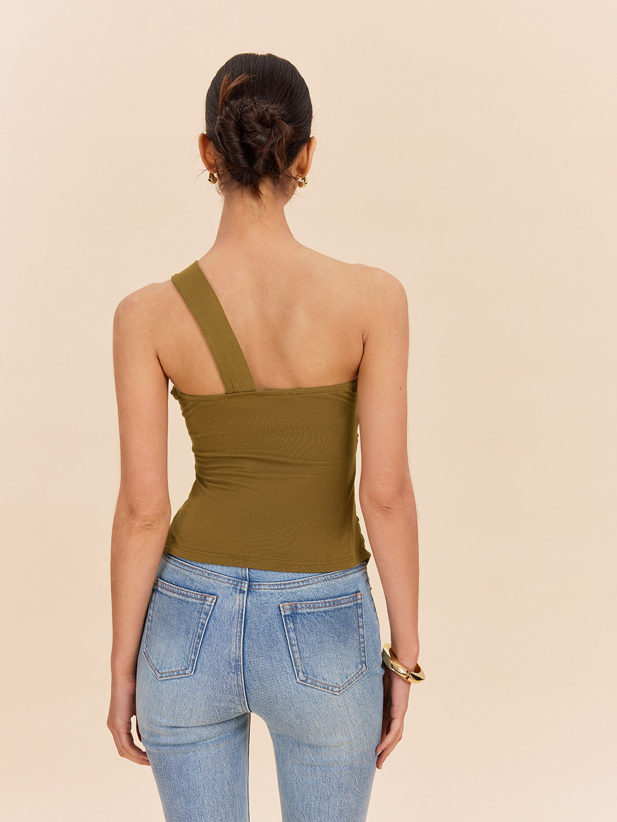 Twist Front One-Shoulder Top
