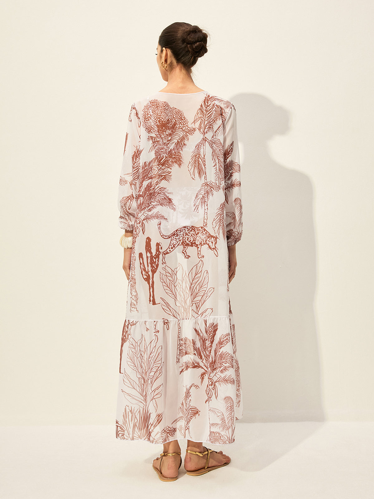 Floral Print Cover-Up Skirt