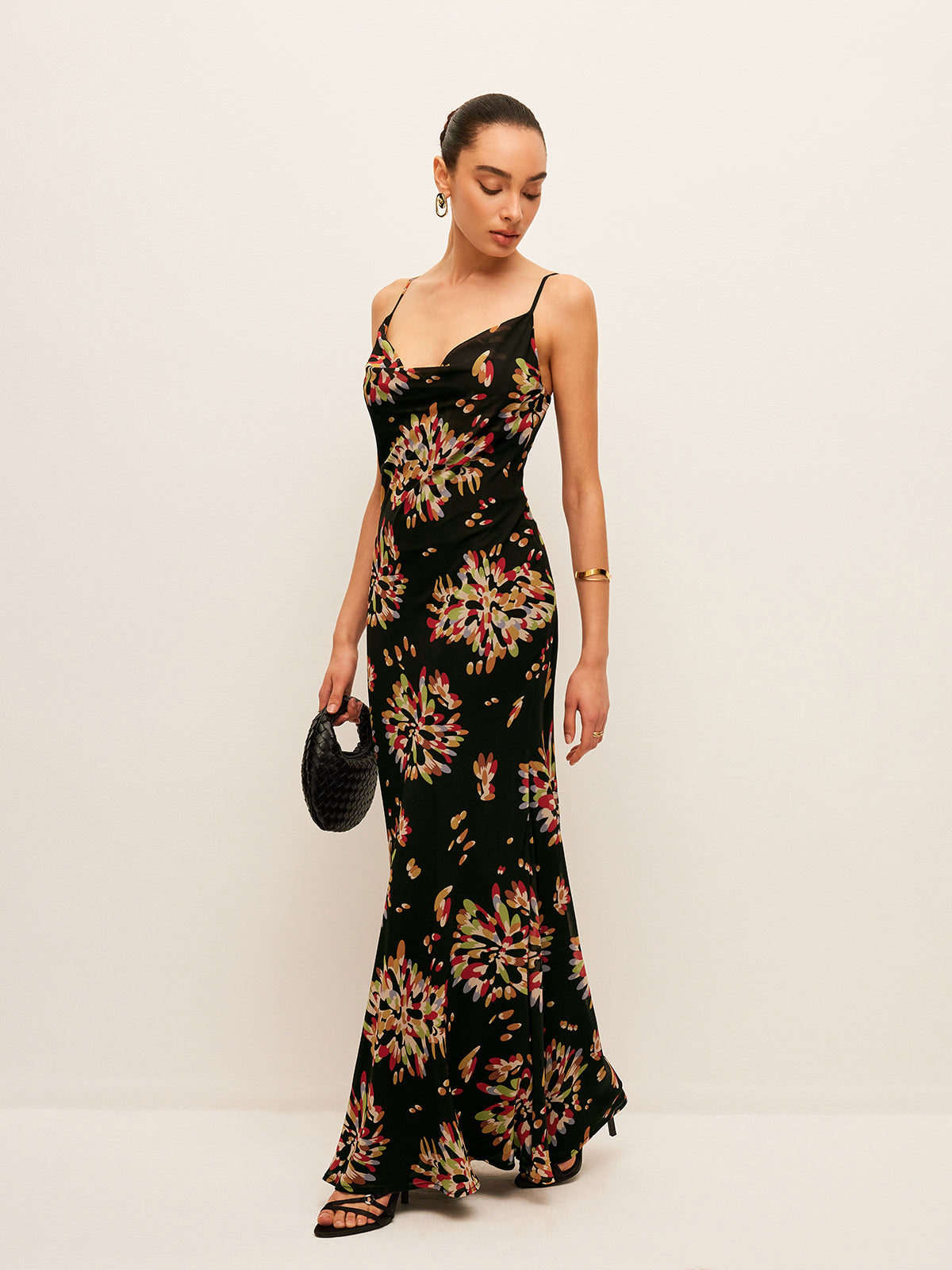 Boho Tied Back Chiffon Cami Dress