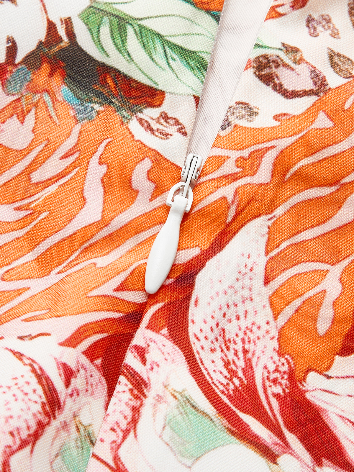 Floral Print Cross-Back Dress