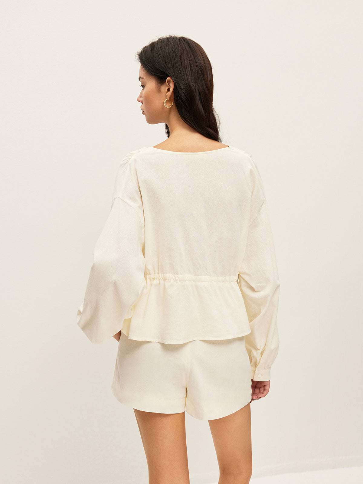 Cotton Pockets Shorts Set