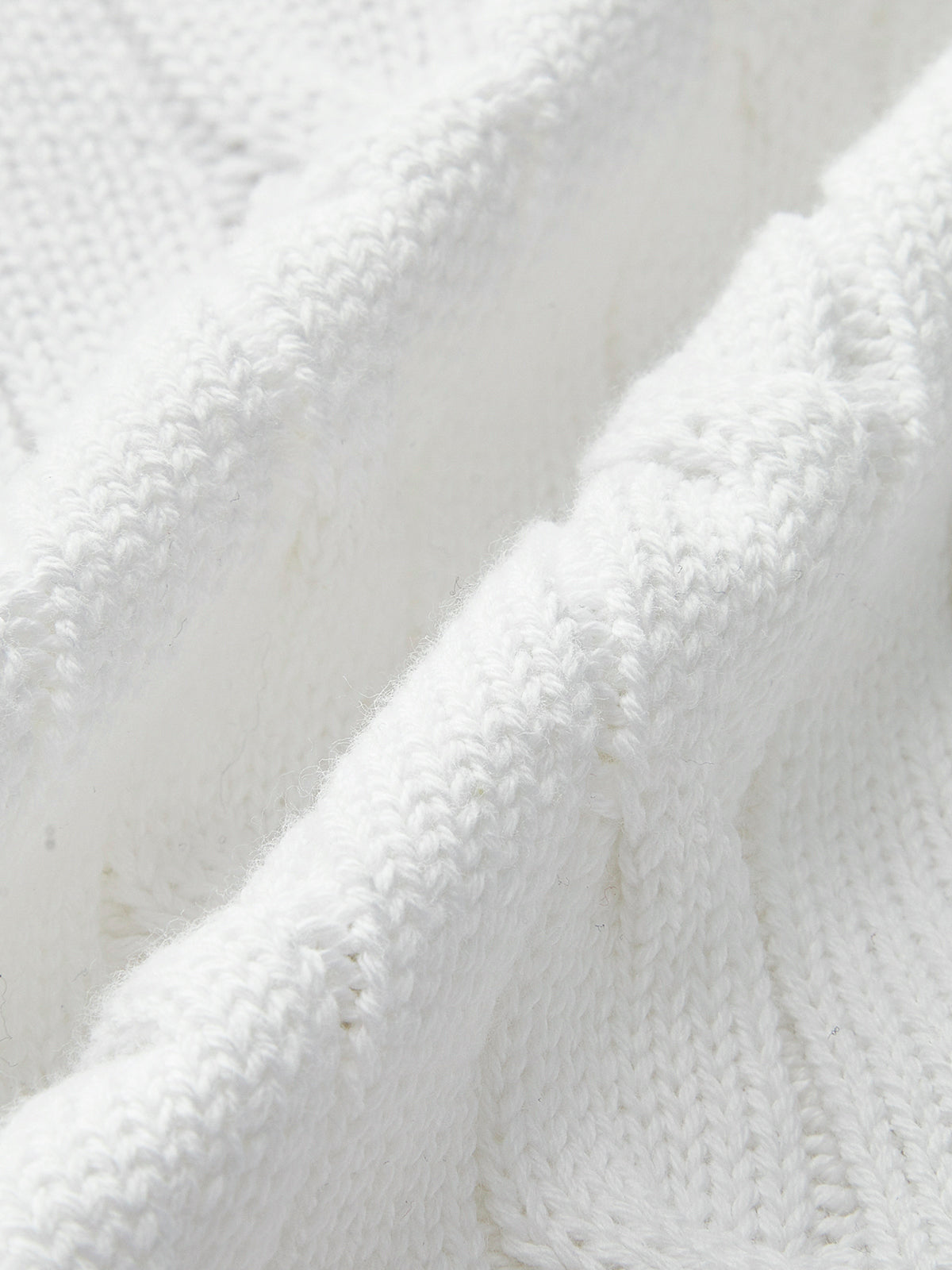 Cotton Denim Collar Knit Top