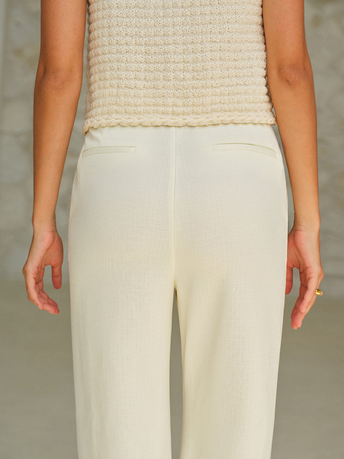 High-Waist Pocketed Pants