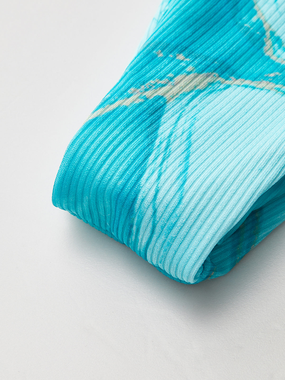 Marble Print Bikini Set With Cover-Up Skirt