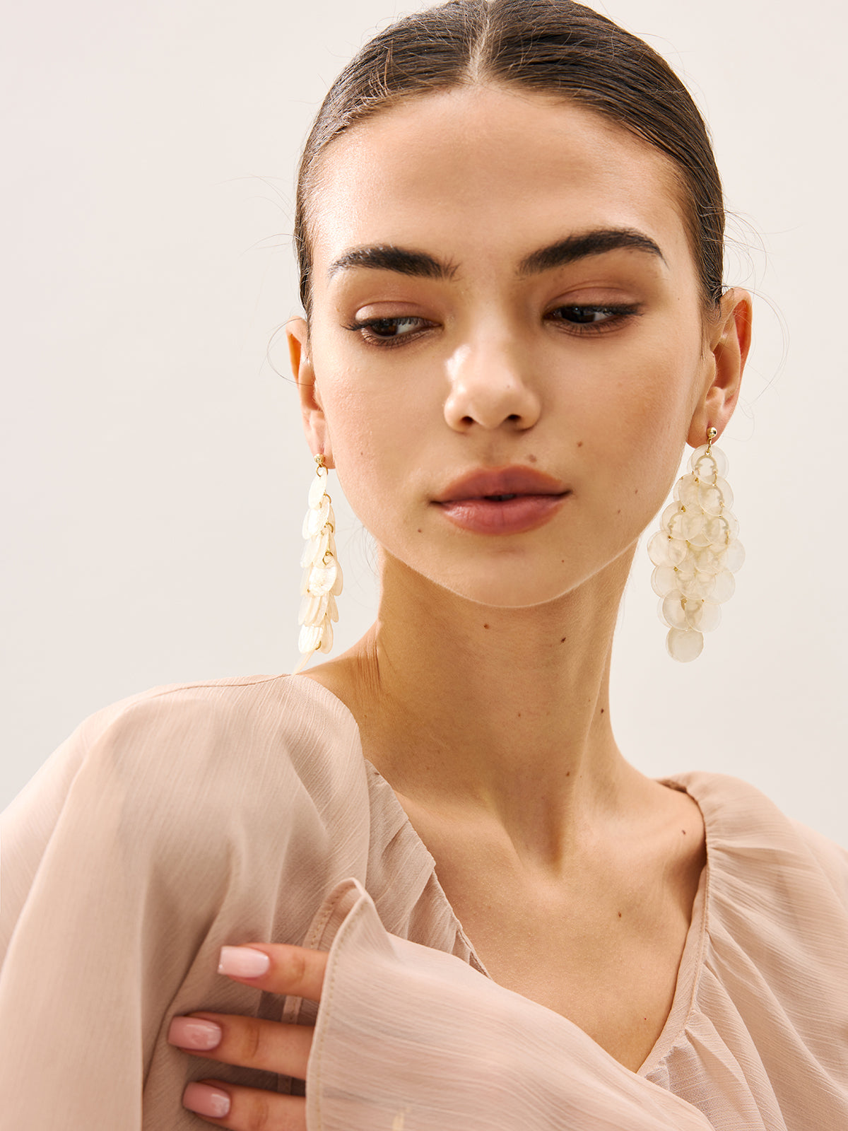 Shell Chandelier Earrings