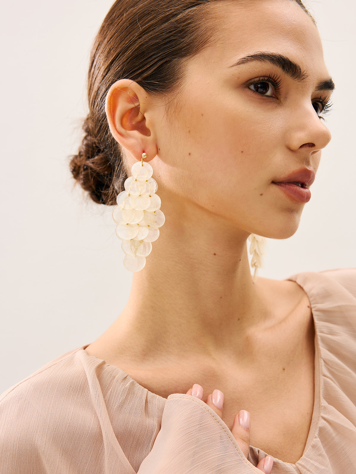Shell Chandelier Earrings