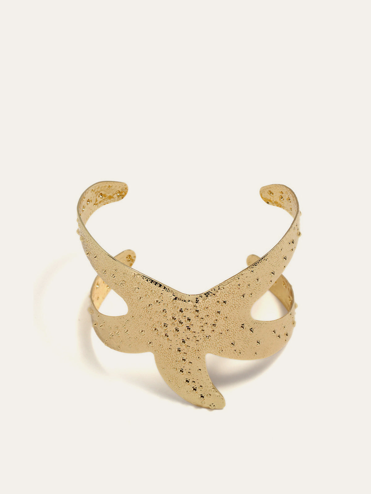 Golden Starfish Cuff Bracelet