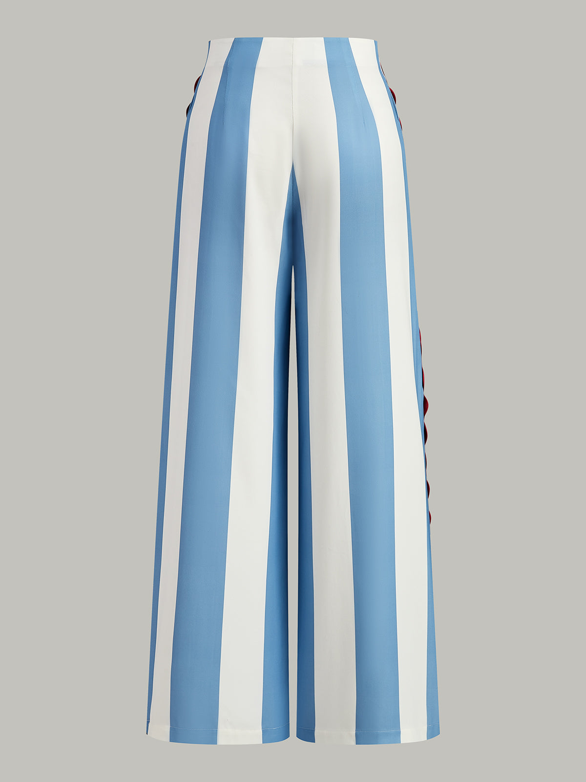 Striped Pocketed Pants with Ric-Rac Trim