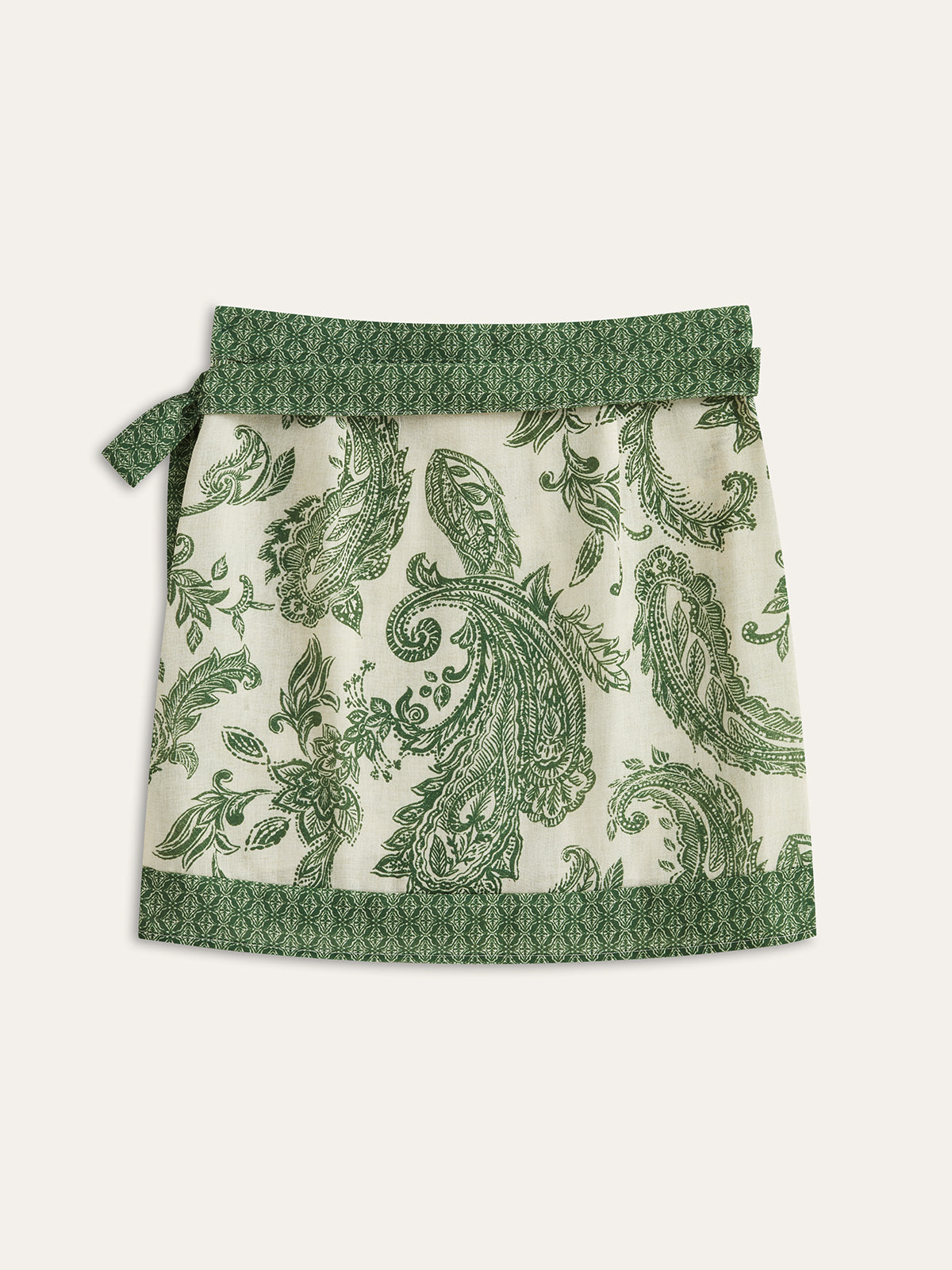 Paisley Print Wrap Skirt