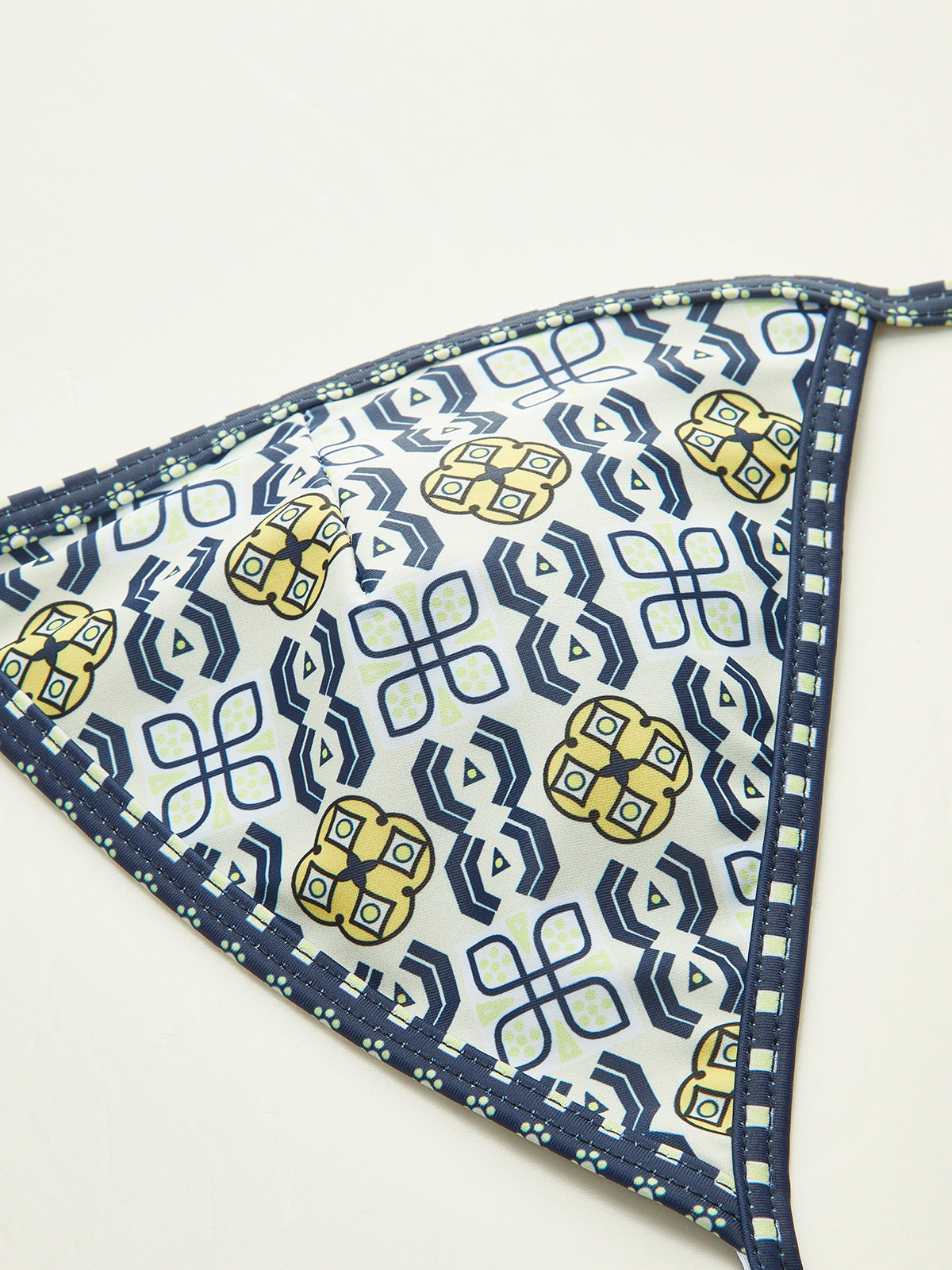 Patterned Halter Bikini Set