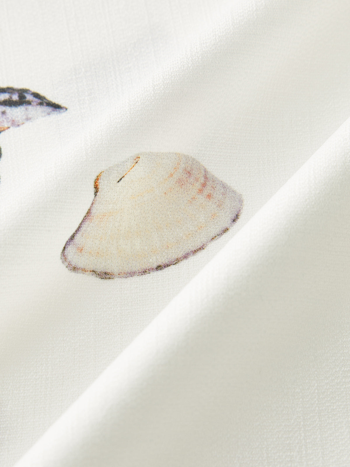 Belted Seashell Print Romper