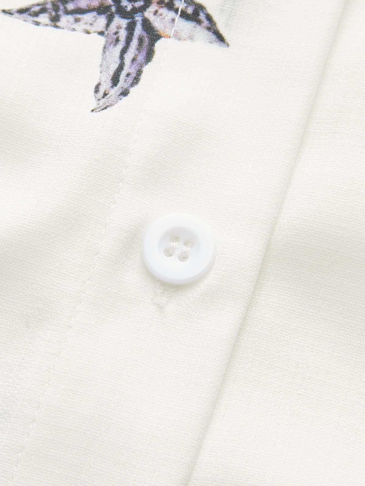 Belted Seashell Print Romper