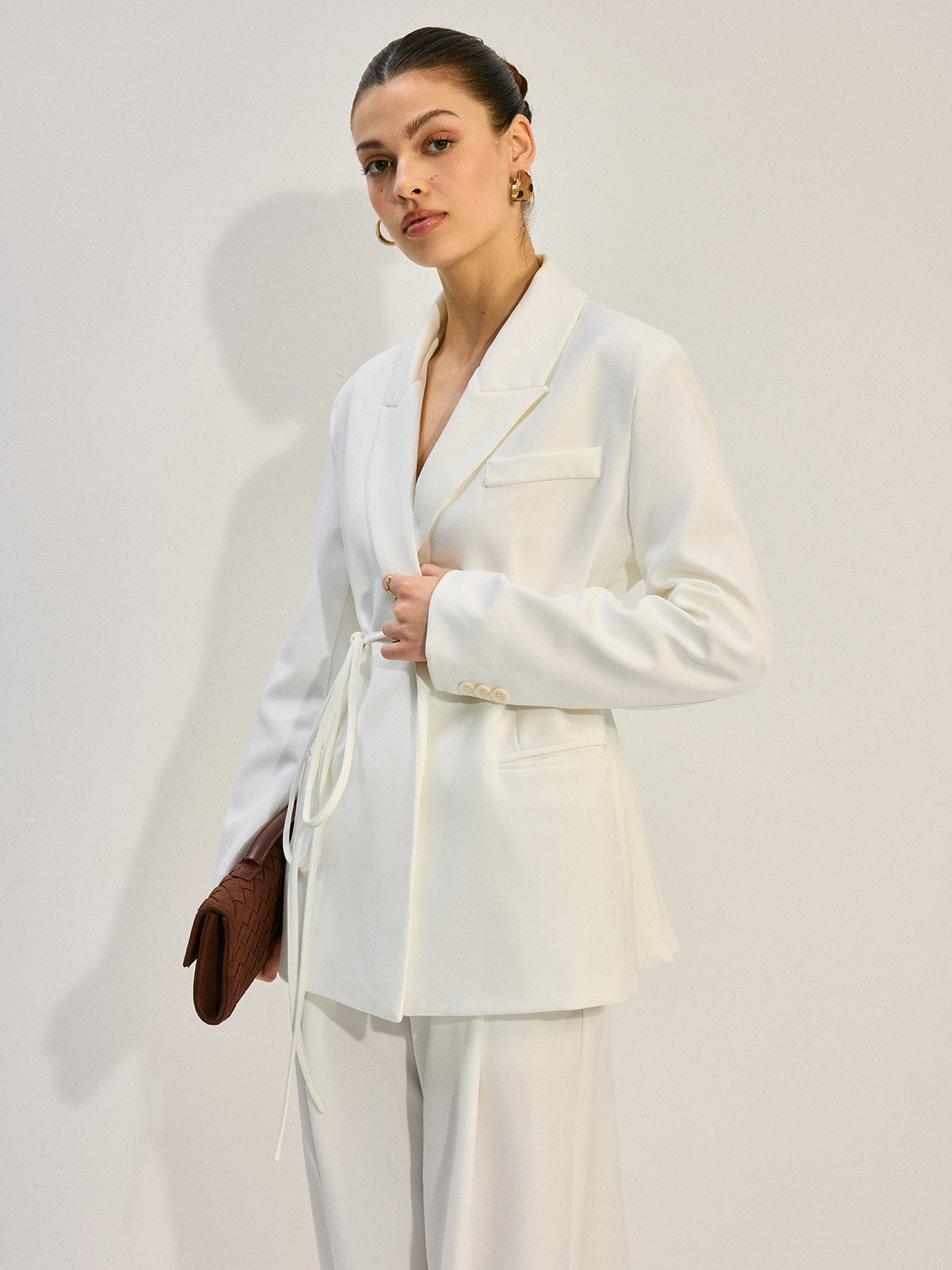 Oversized Belted Blazer