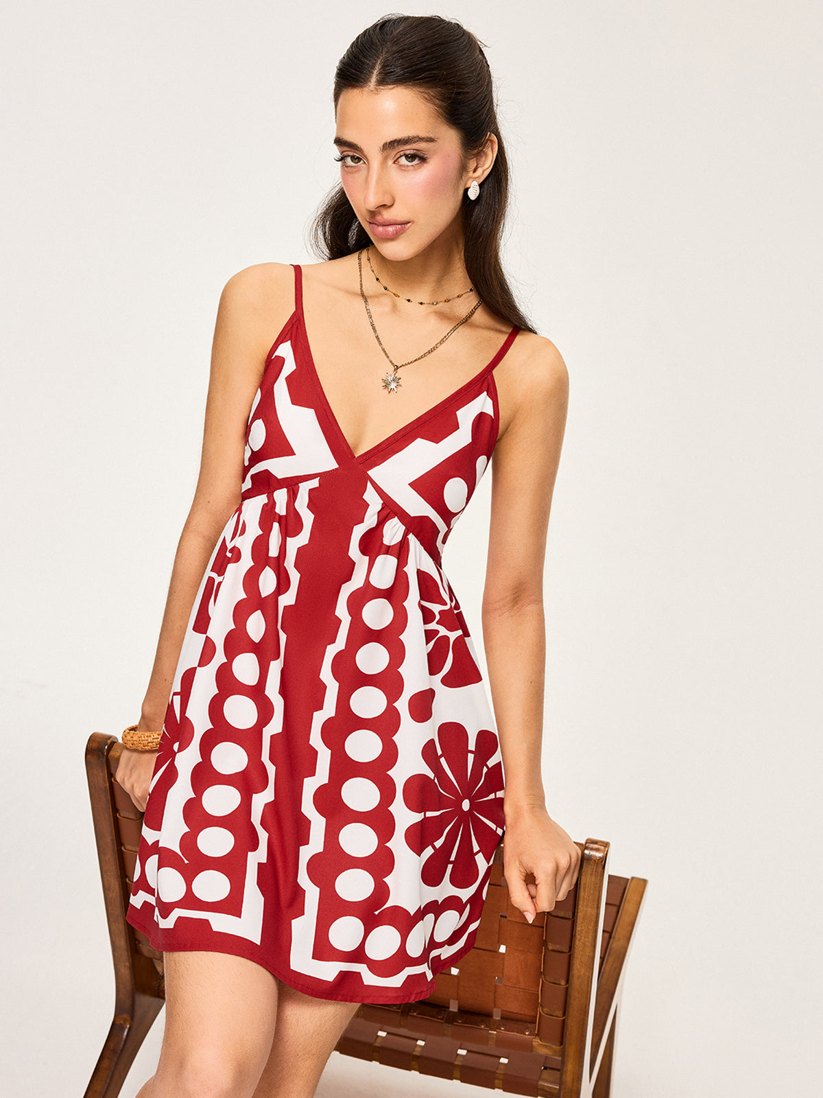 Floral Print Spaghetti Strap Dress