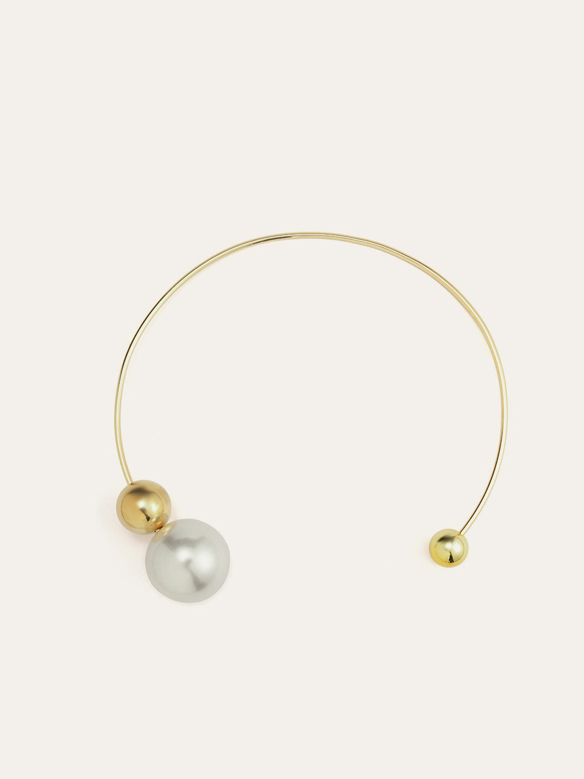 Asymmetrical Pearl Choker