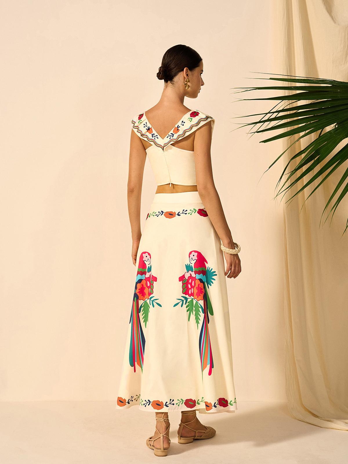 Boho Print Skirt Set