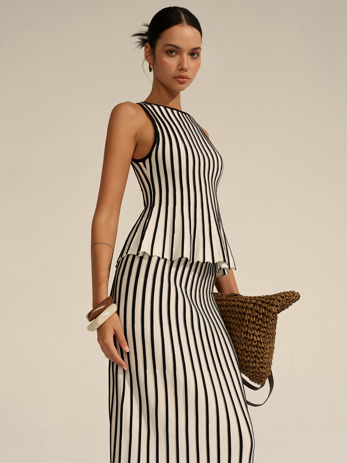 Striped Knit Co-ord Set