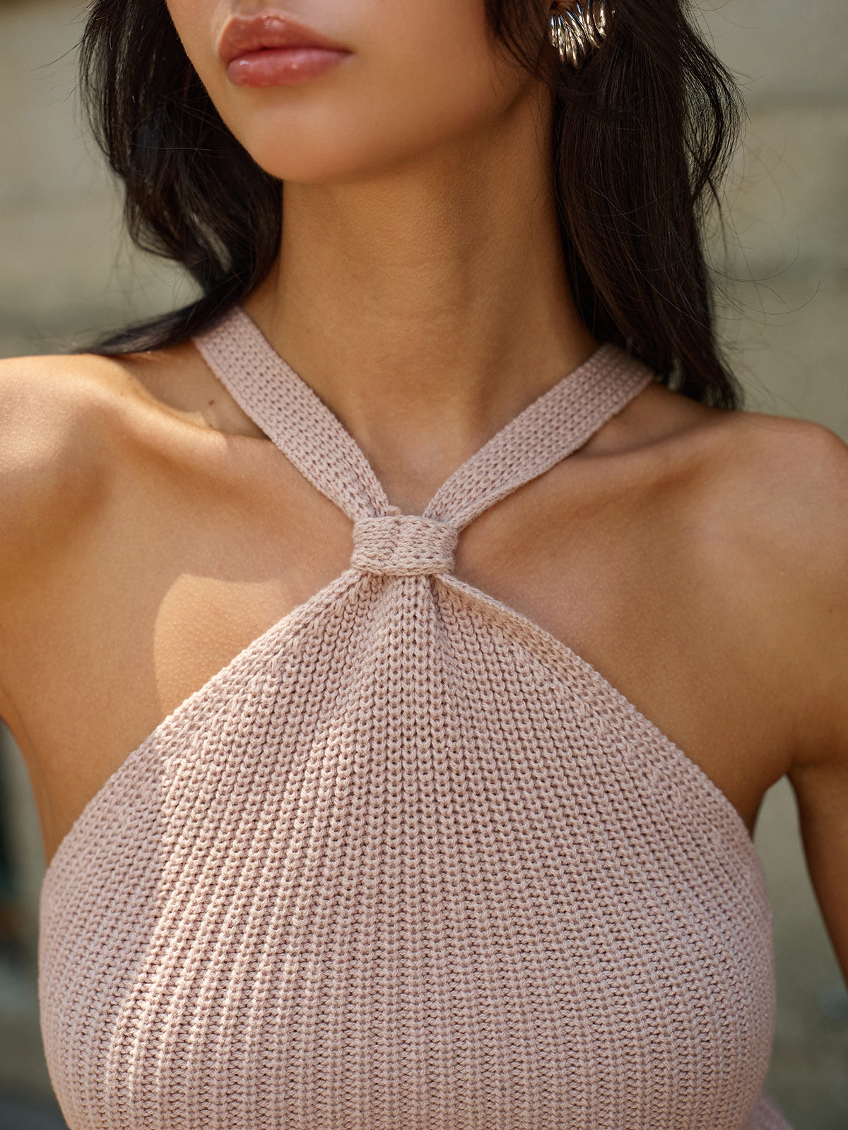 Knit Crisscross-Strap Top