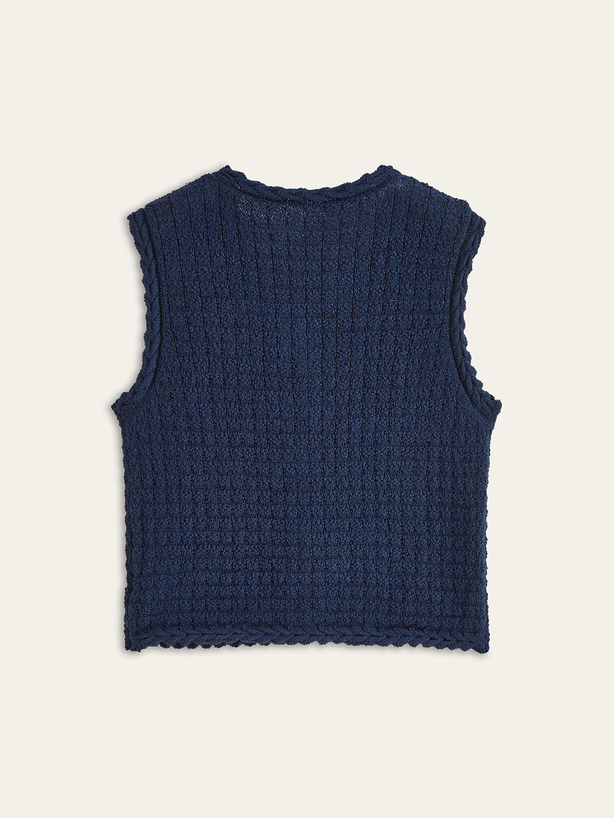 Sleeveless V-Neck Buttoned Vest