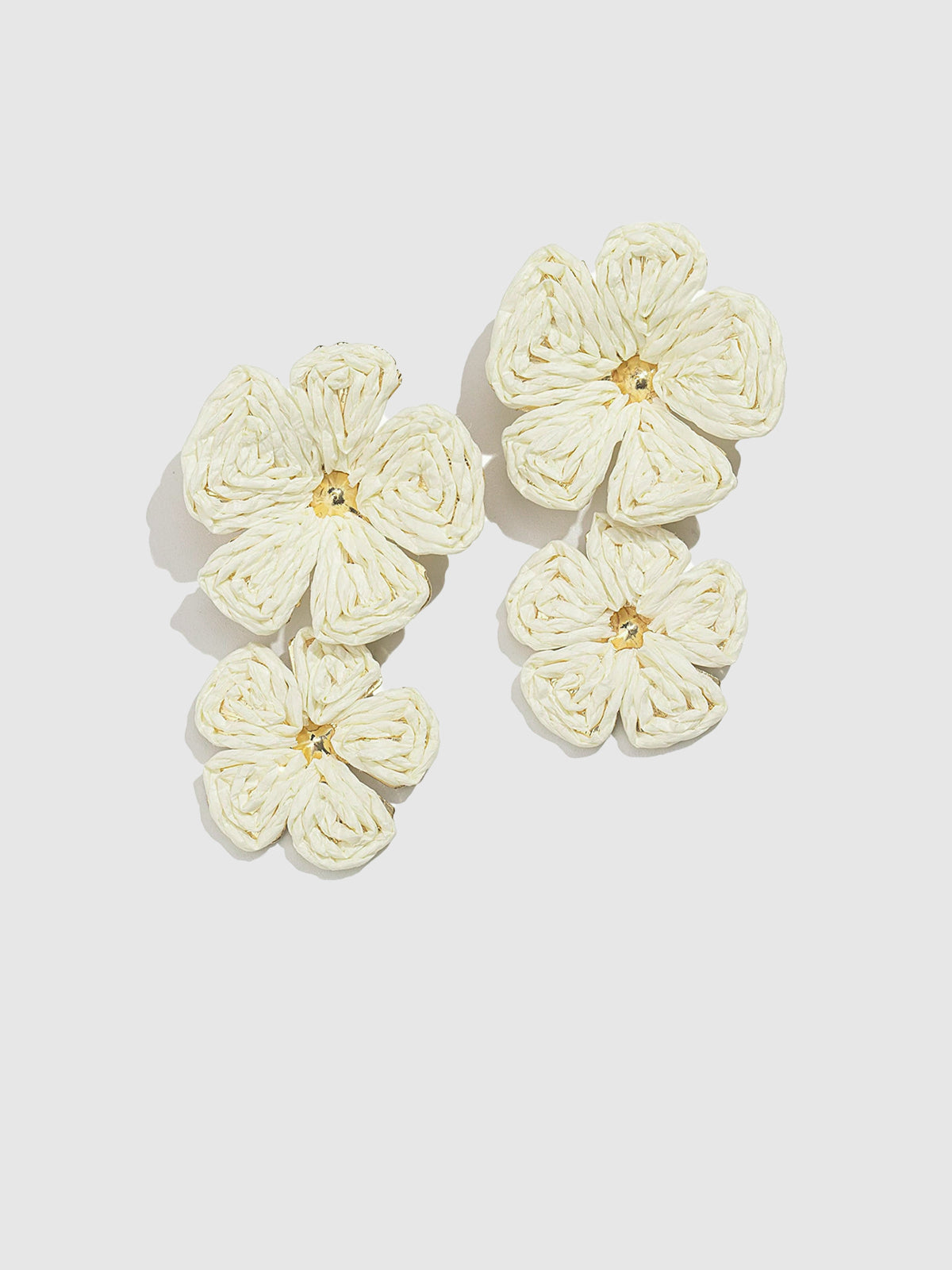 Gilded Lace Petal Earrings