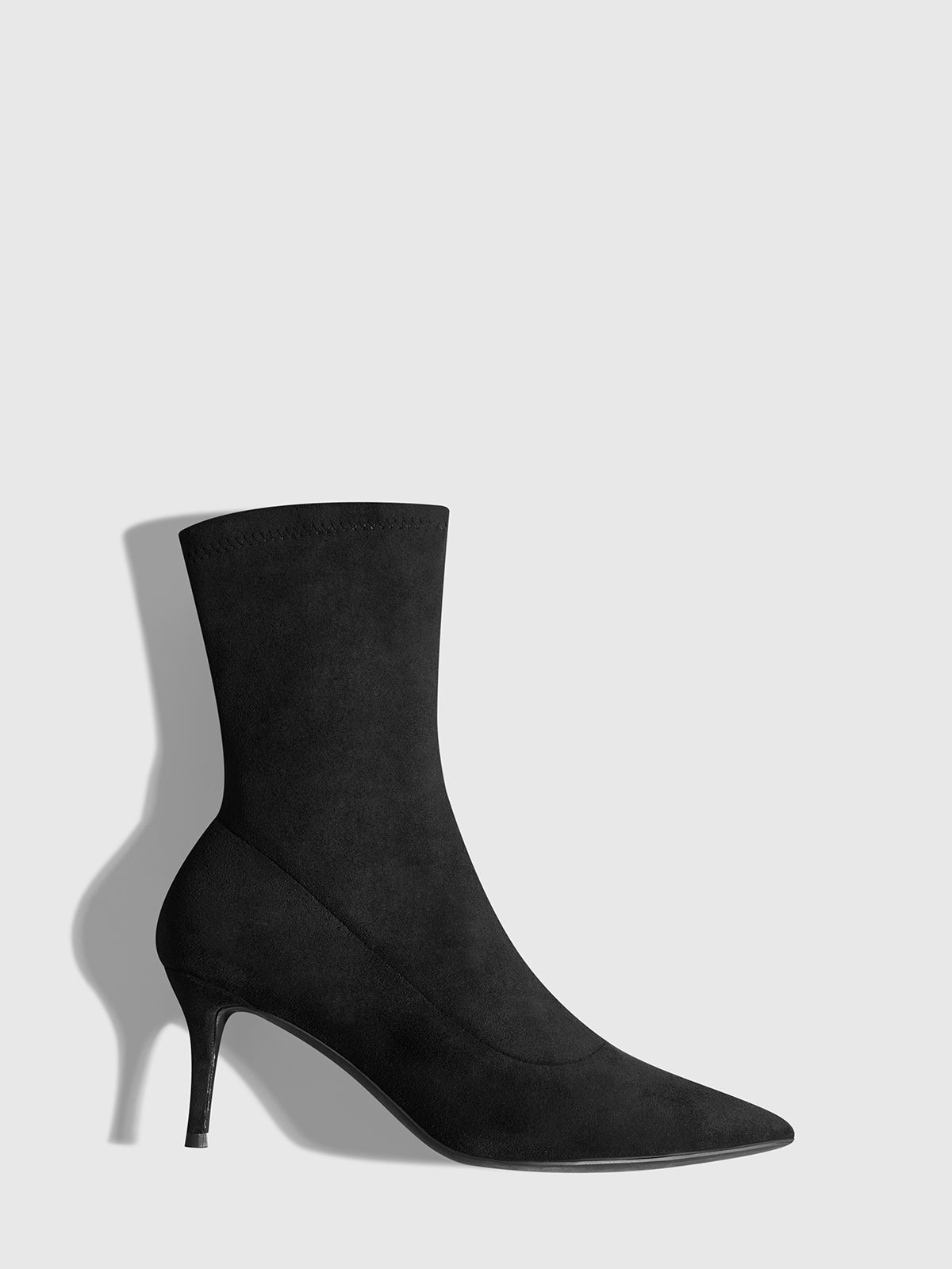 Slingback Heel Suede Ankle Boots
